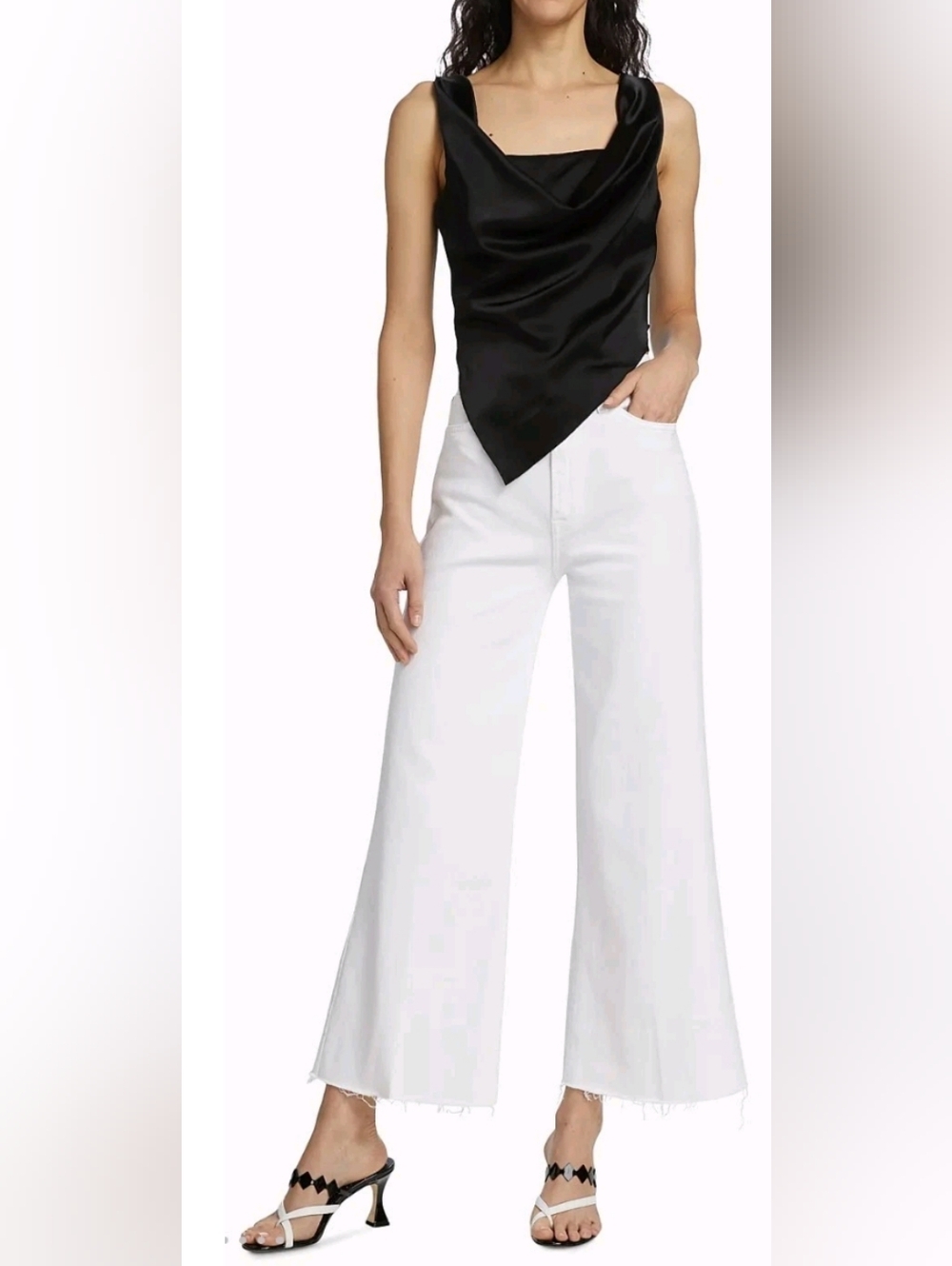 7 for All Mankind Ultra-high Rise/Cropped Wide Leg. Luxe Vintage Crop Jo Size 31